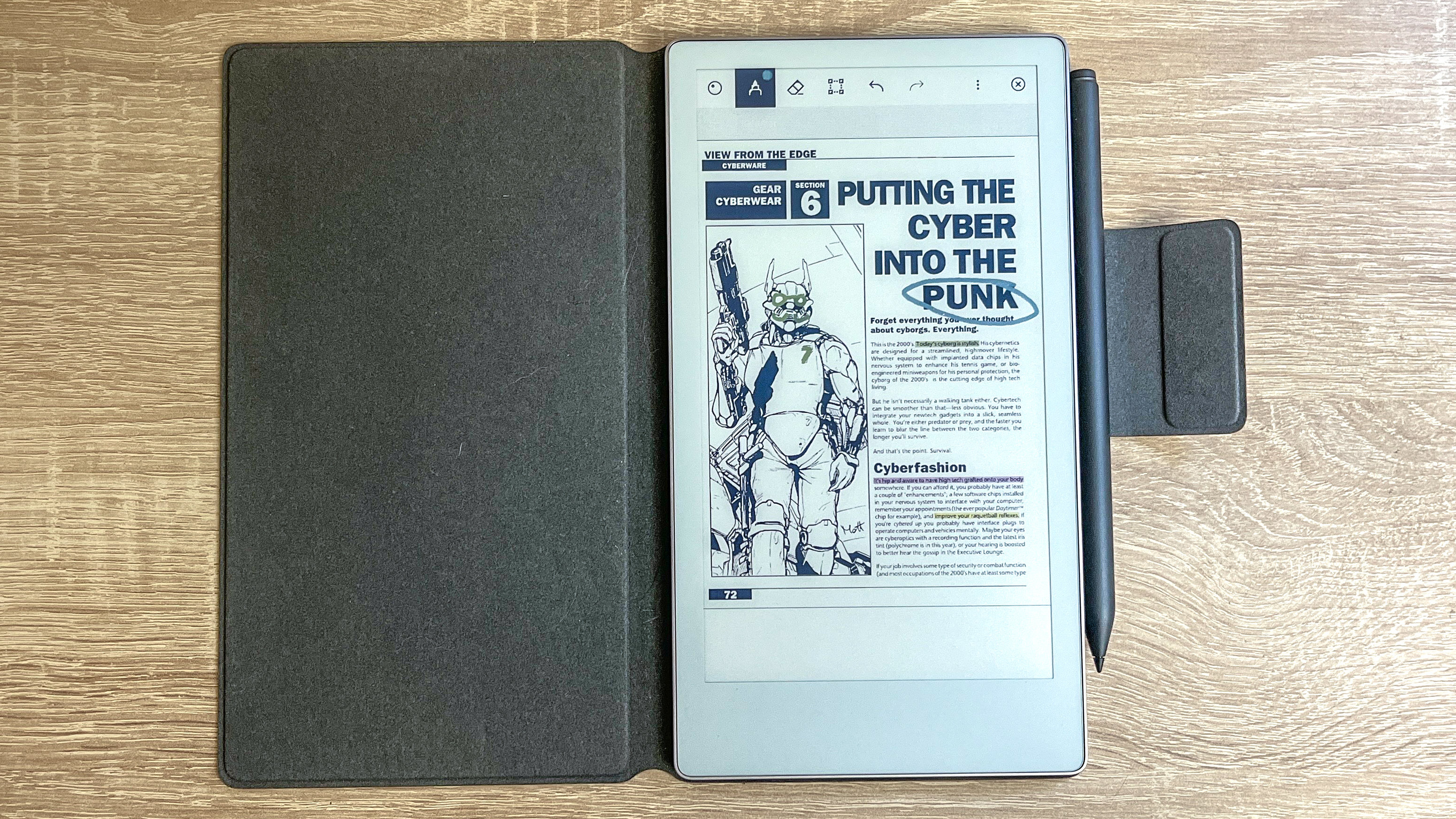 ReMarkable Paper Pro Move review unit on a desk