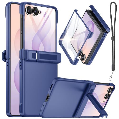 Galaxy Z Flip 8 Case With Lanyard, blue