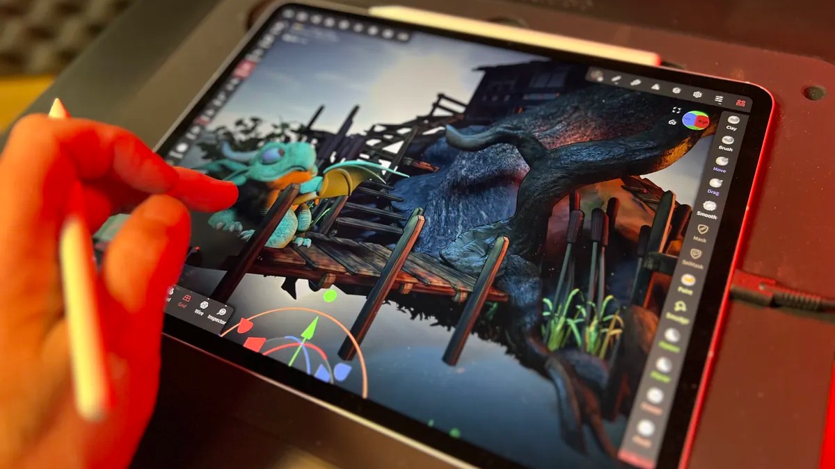 An Apple iPad Air (M2, 2024) on a desk