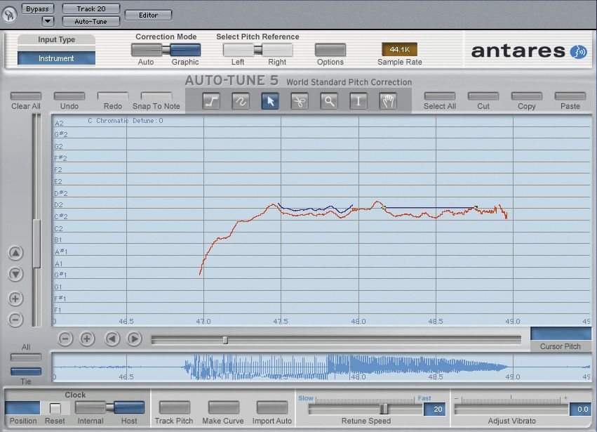 Auto-Tune 5 runs in time with your host.