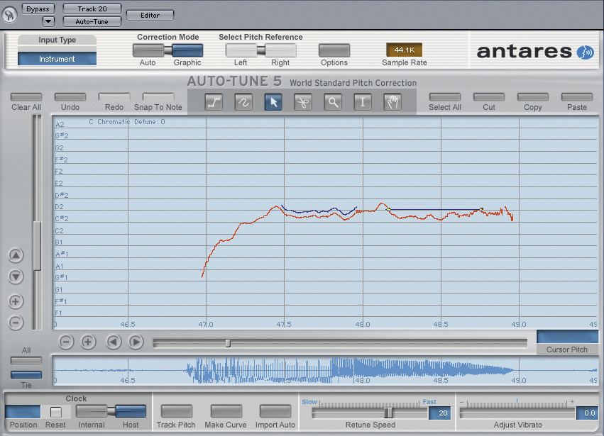 Auto-Tune 5 runs in time with your host.