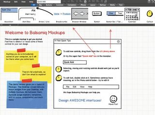 Balsamiq is a popular wireframing tool that some designers consider a halfway house between paper sketches and Photoshop mock-ups