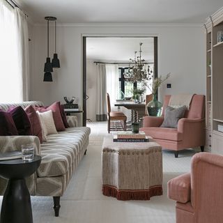 well organised family room with large space