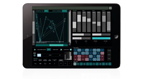 Lemur is a multitouch MIDI/OSC controller, the specifics of which are entirely user-programmable
