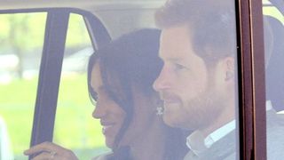 Meghan Markle Prince Harry en-route to wedding rehearsal