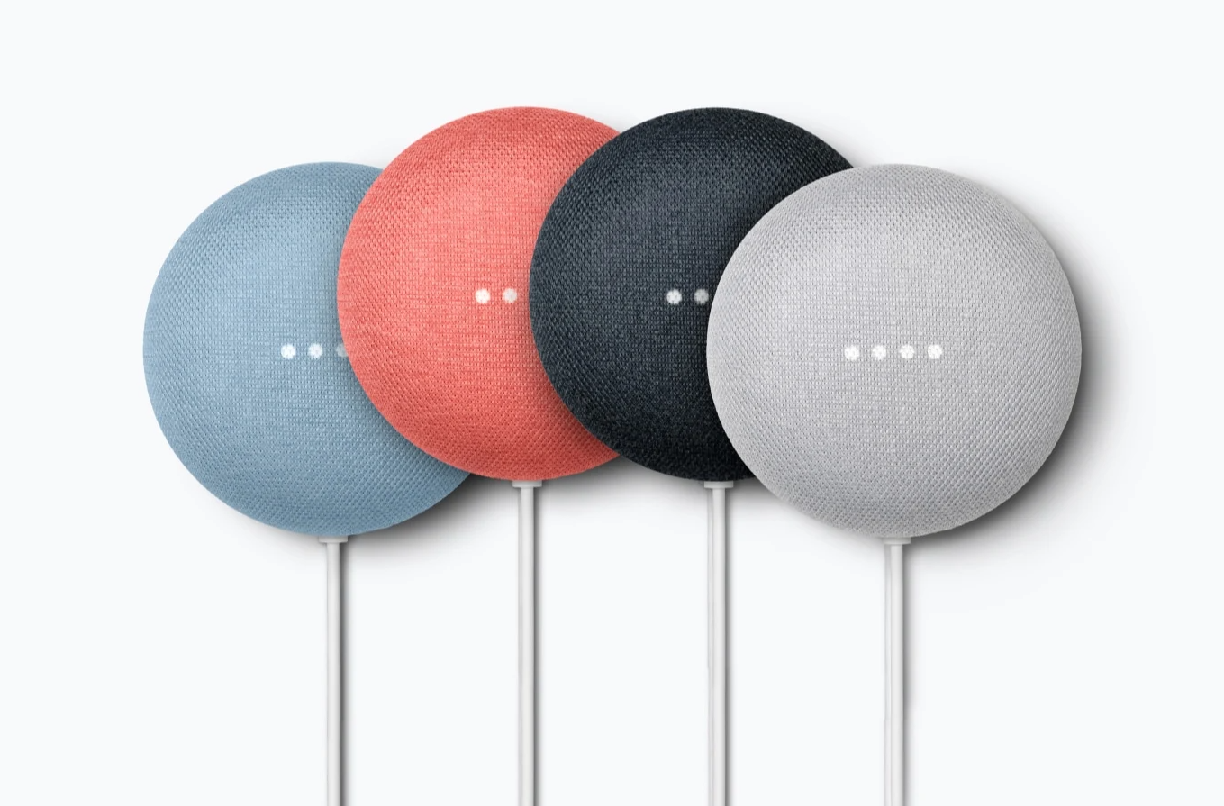 Все цвета Google Home Mini