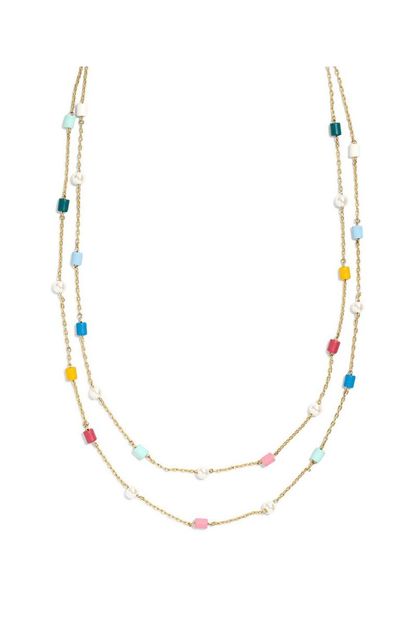 Madewell Beaded Imitation Pearl Layered Necklace
