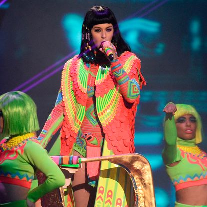 Katy Perry performing at The Brit Awards 2014