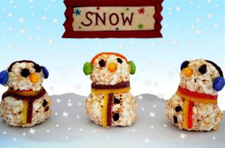 christmas recipes kid friendly_Rice_Krispies _snowmen