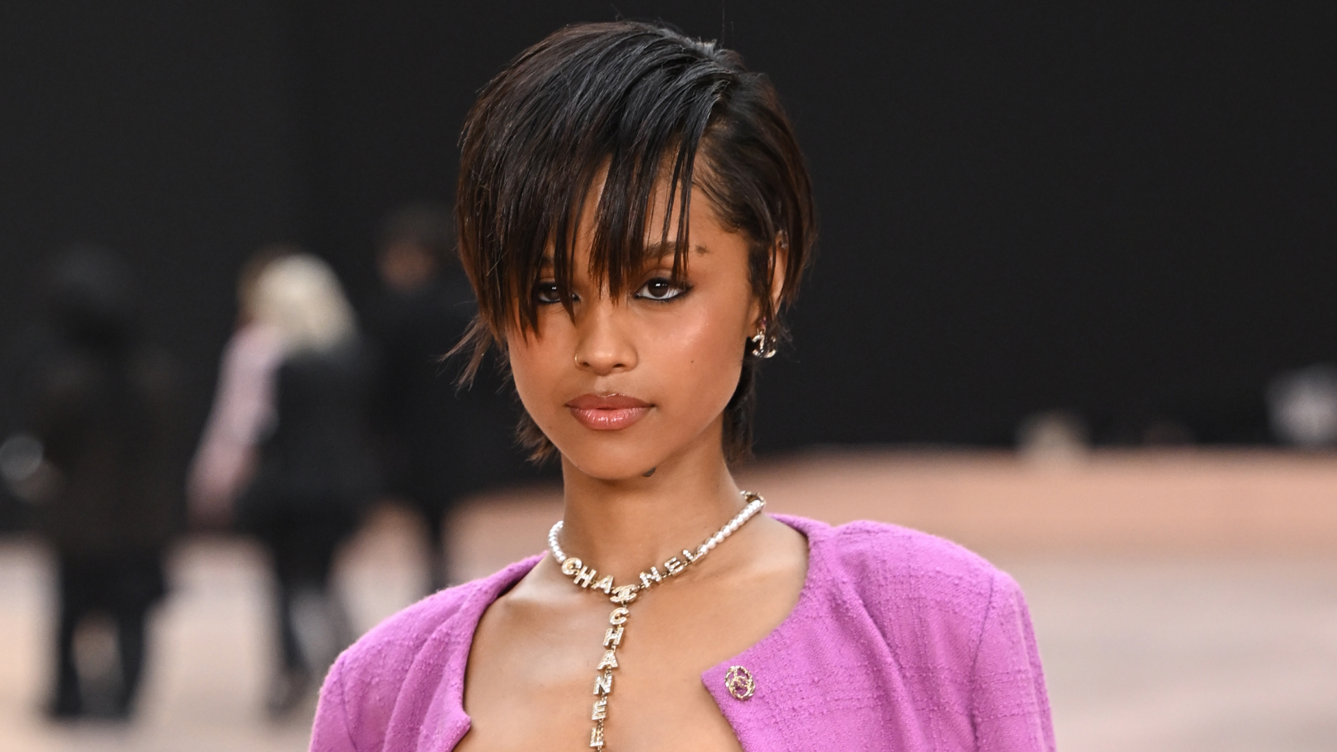 Tyla with a pixie haircut