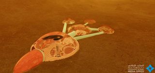 UAE human settlement on Mars art