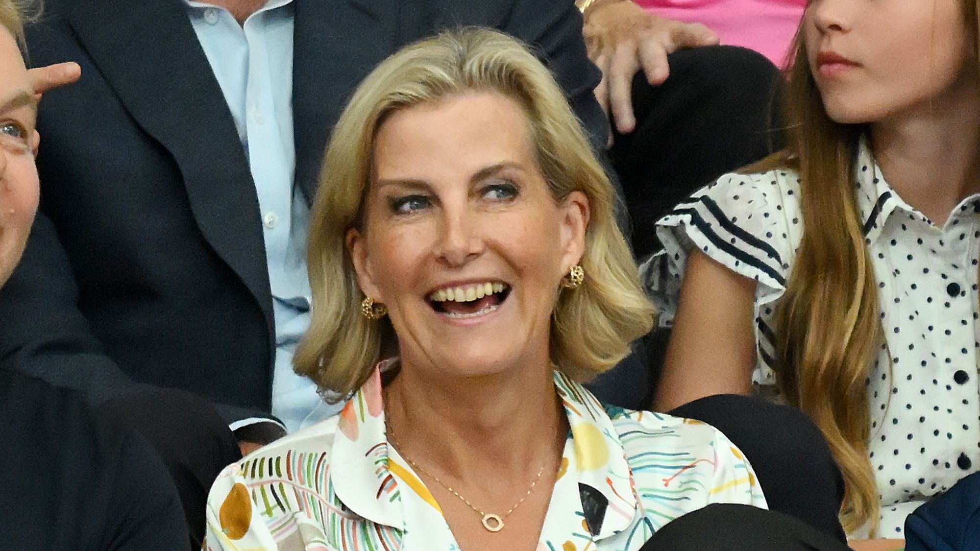 Sophie, Duchess of Edinburgh smiles during the Glasgow 2026 Commonwealth Games at The Glasgow International Arena on August 01, 2026