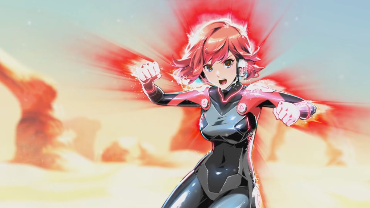 Screenshots of XPG&#039;s new anime series, Xtreme Saga - Mera going Super Saiyan or whatever.