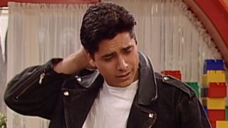 Uncle Jesse in leather jacket on Full House