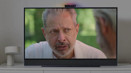 Sky Glass showing Netflix's Kaos with Jeff Goldblum as Zeus