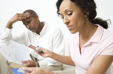 Couple Discussing Credit Card Bills