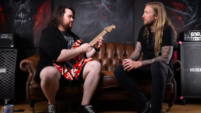 Wolfgang Van Halen and Ola Englund