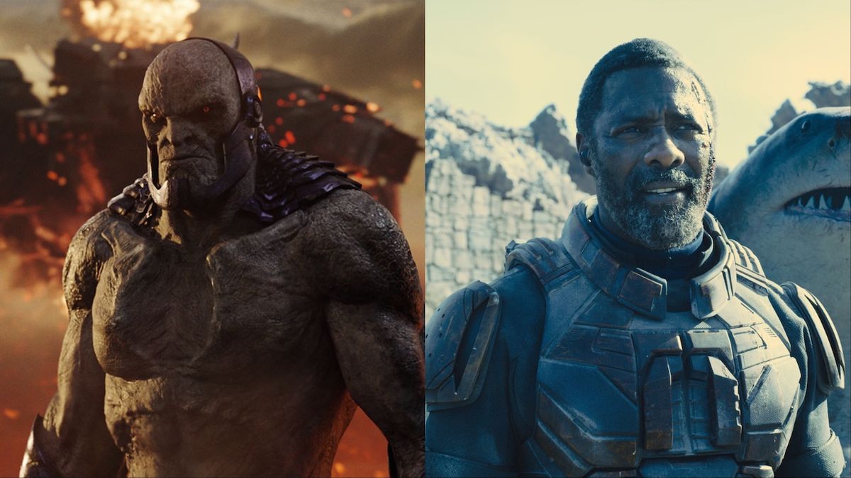 Darkseid in Zack Snyder&#039;s Justice League, and Idris Elba&#039;s Bloodsport in The Suicide Squad