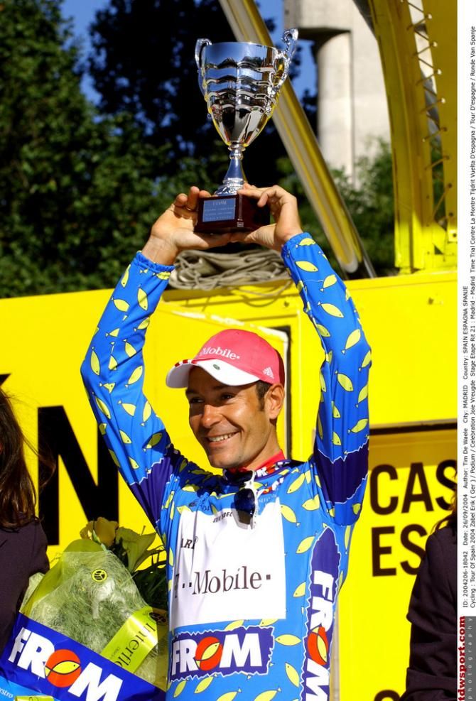 Erik Zabel in the Points jersey, not the fish jersey