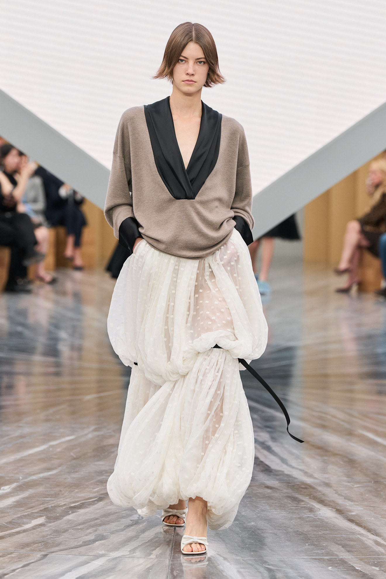 A model wore Jennifer Lawrence&#039;s bubble-hem look on the Dior Spring 2026 runway