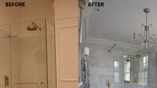 renovation of cramped en suite bathroom to luxurious bathroom