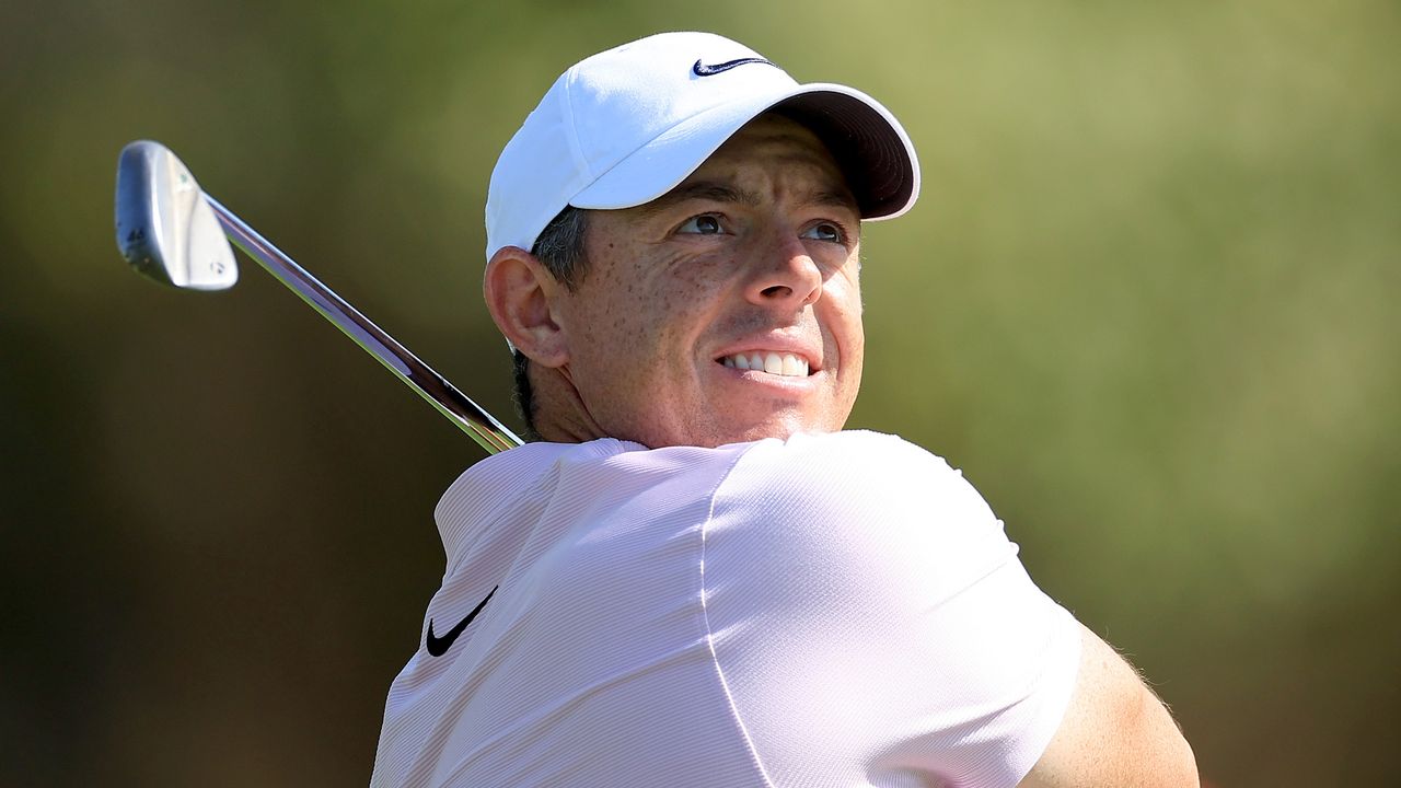 Rory McIlroy at the Dubai Desert Classic