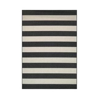 Mono stripe outdoor rug
