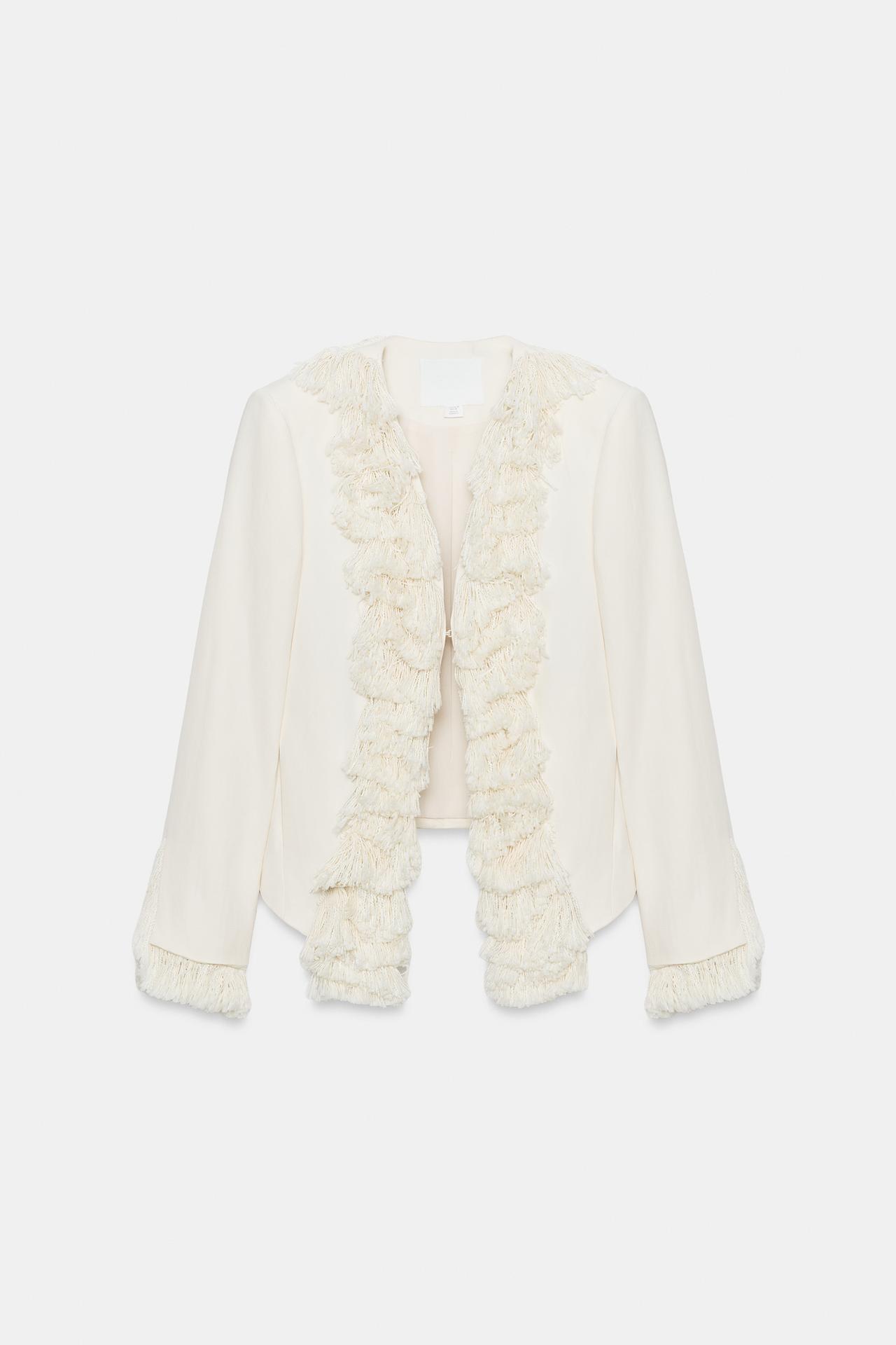 zara fringe jacket