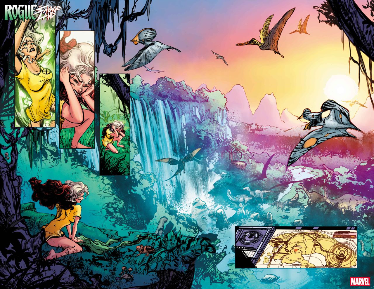 Rogue battles to survive in the Savage Land