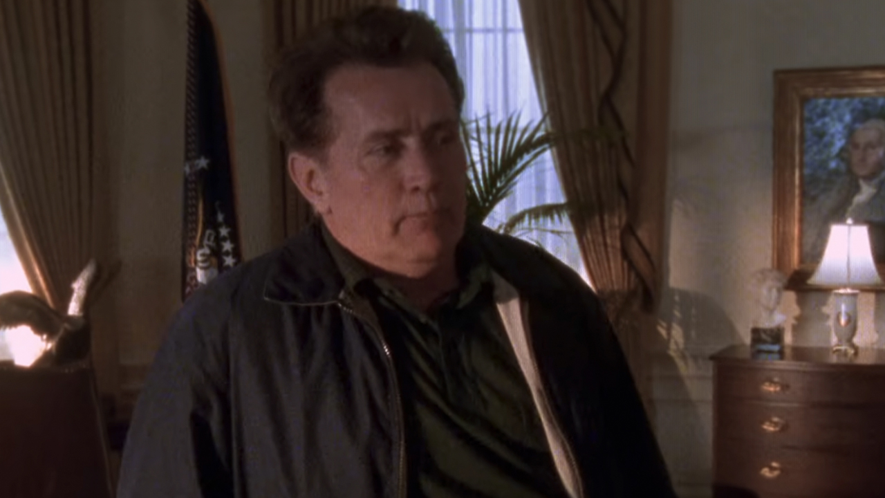 Martin Sheen in the Oval Office in The West Wing