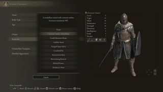 Elden Ring keepsake items list character creation