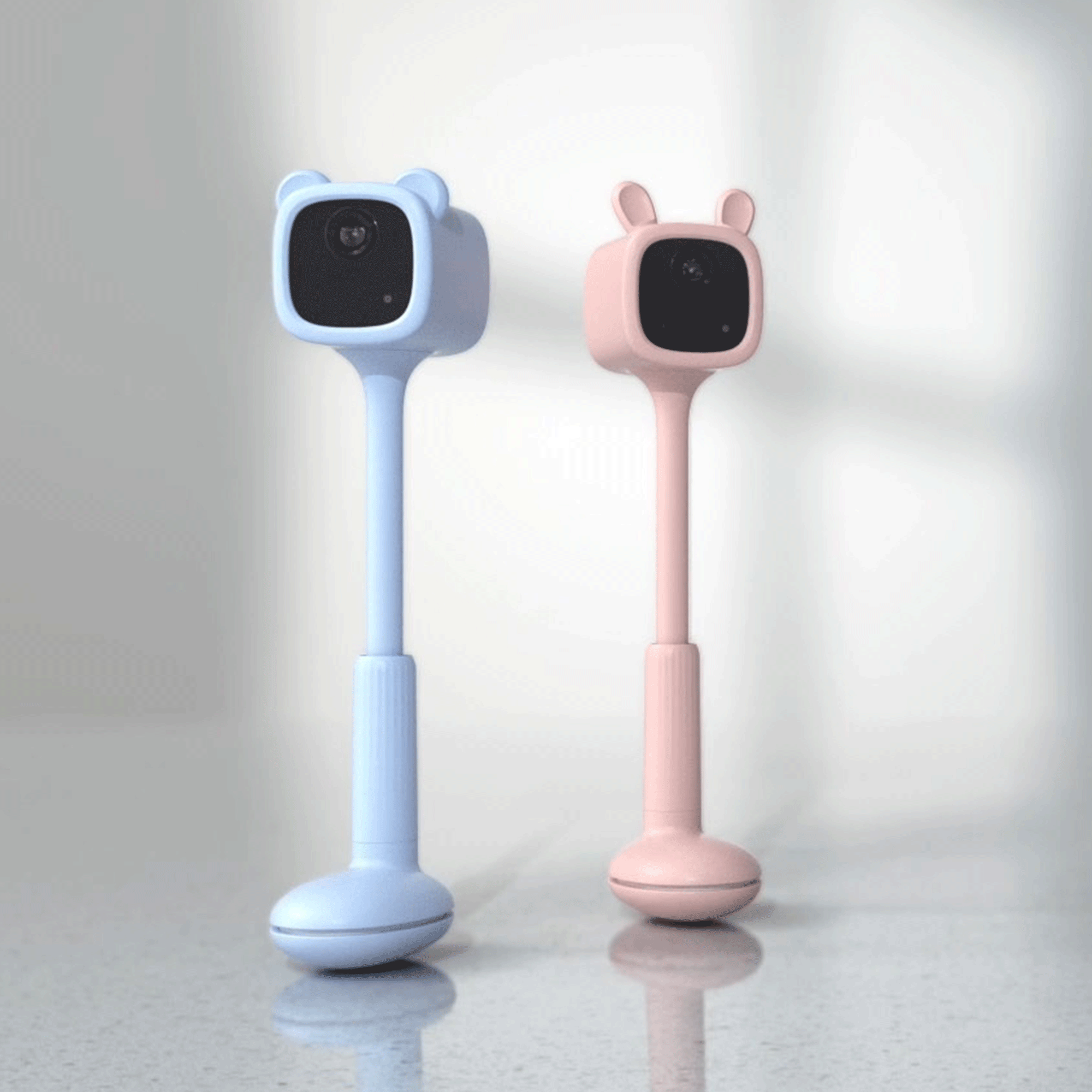 Baby camera in pink and blue cases