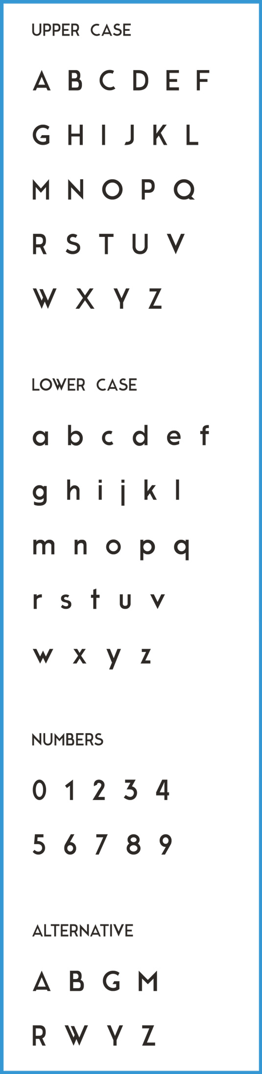 Free font: Moderne Sans