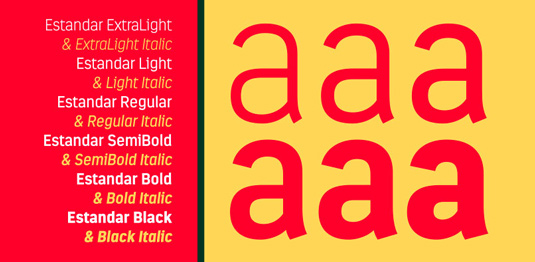 Estandar font