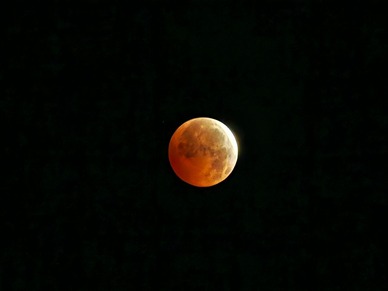 Closeup photo of the moon during the 2026 lunar eclipse