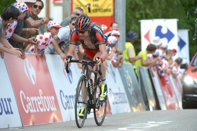2011 Tour de France champion Cadel Evans (BMC) lost more than four minutes to stage 8 winner Chris Froome