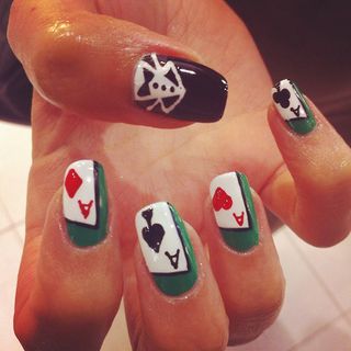 Lucky Aces & Tuxedo design by WAH nails