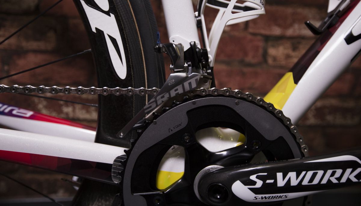 SRAM Red also takes care of the front derailleur