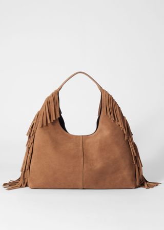 Fringed Suede Tote