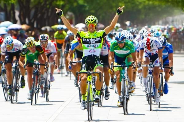 Stage 9 winner, Andrea Guardini from Farnese