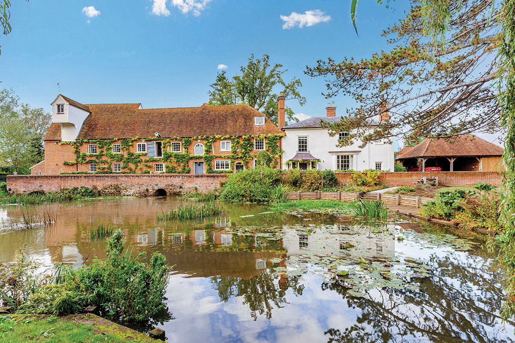 Riverside property for sale: The Mill House, Felsted, Chelmsford, Essex.