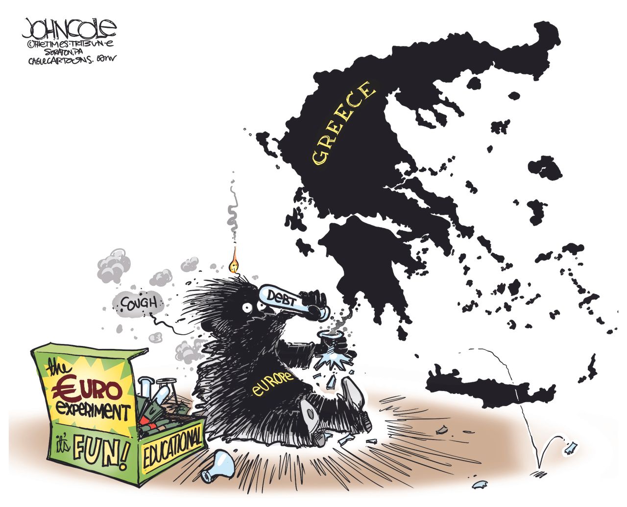 Editorial Cartoon World Greece Economy