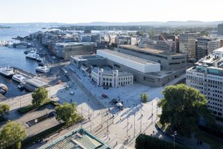 Aerial of Oslo National Museum