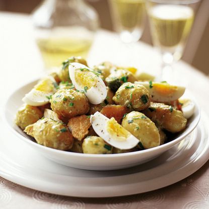 Baby Potato Salad with Haddock and Creamy Gruyere Dressing-recipes-woman and home