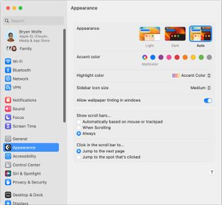 System Settings on macOS 13 Ventura