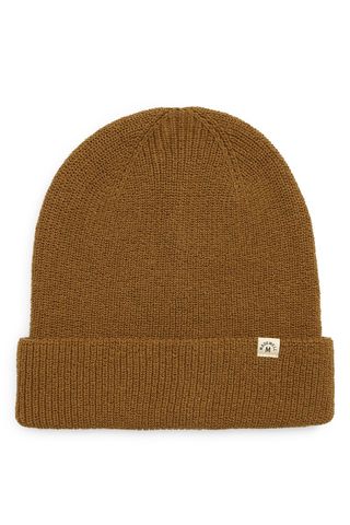 Madewell Recycled Cotton Beanie in Weathered Olive at Nordstrom