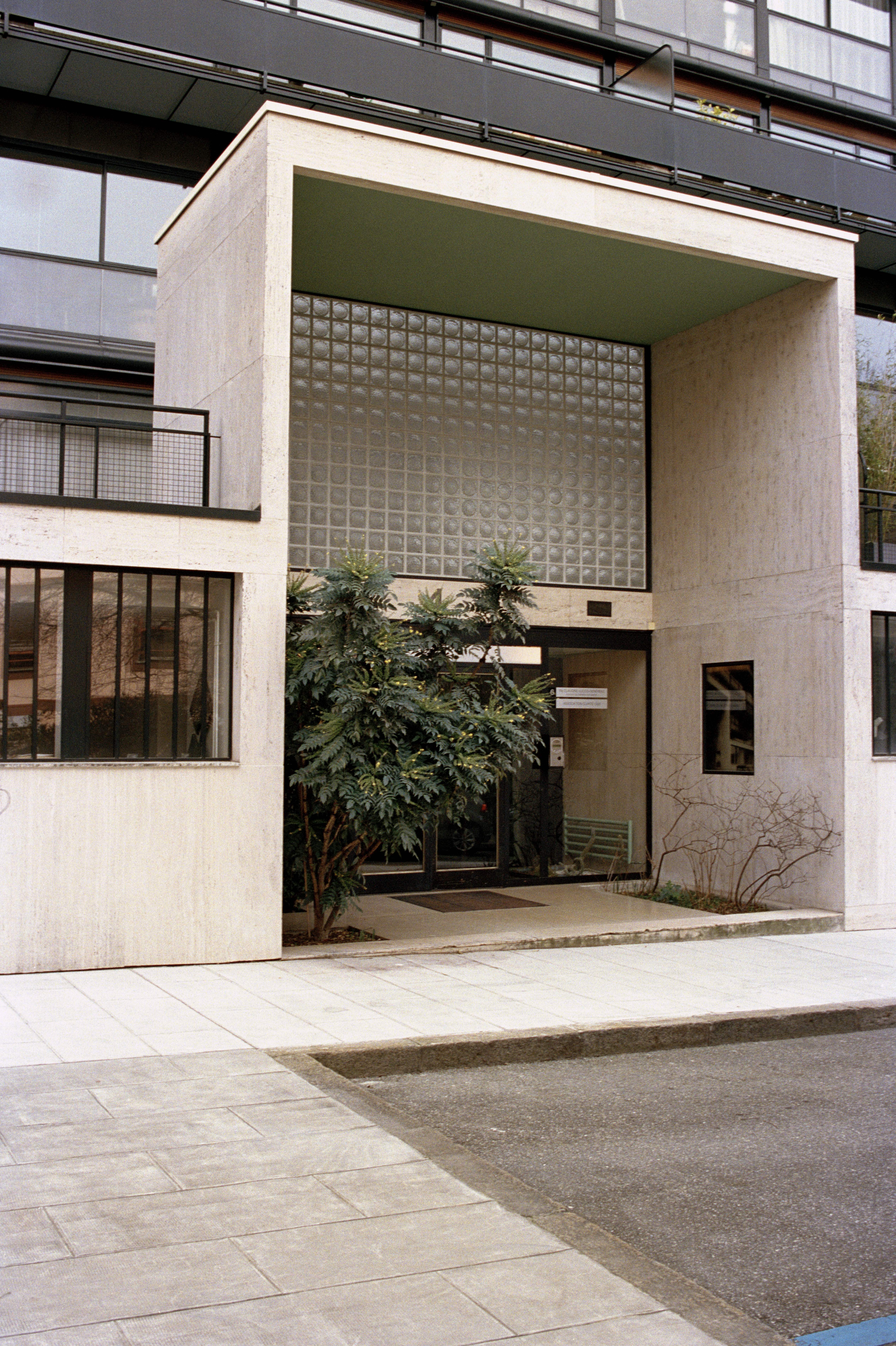 Entrance to apartment block