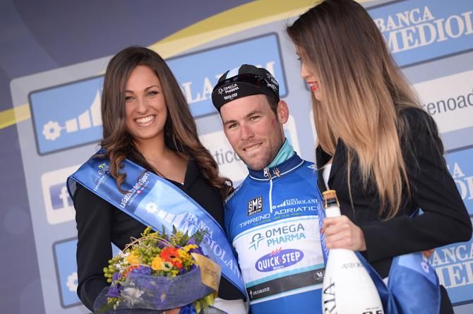 Mark Cavendish (Omega Pharma-Quickstep) repeats as first race leader in Tirreno-Adriatico
