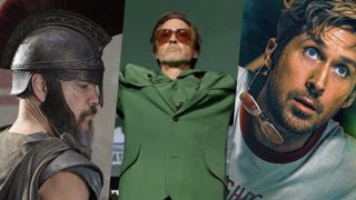 (L-R) Matt Damon in "The Odyssey" (2026); Robert Downey Jr. at 'Avengers: Doomsday' press event and Ryan Gosling in "Project Hail Mary" (2026).