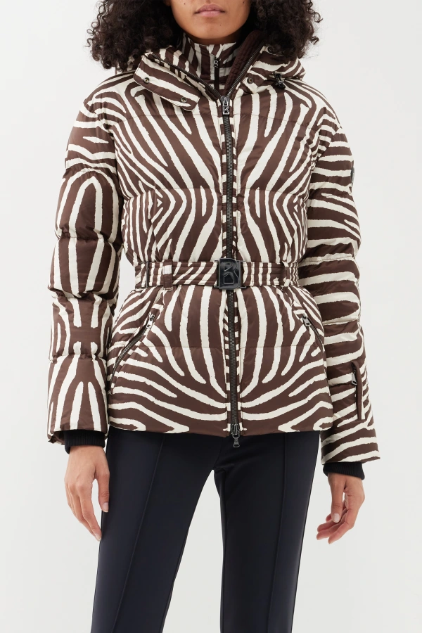 Lucca Zebra-Print Ripstop Down